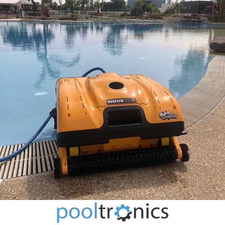 Commercial robotic swimming pool cleaner for hotels swim schools and aquatic facilities