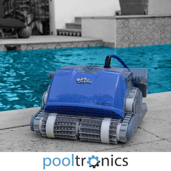 Dolphin M400 robotic pool cleaner for medium residential pools